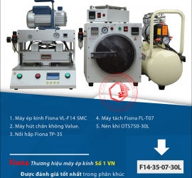 Bộ ép kính điện thoại Fiona F14 SMC Ver 2018